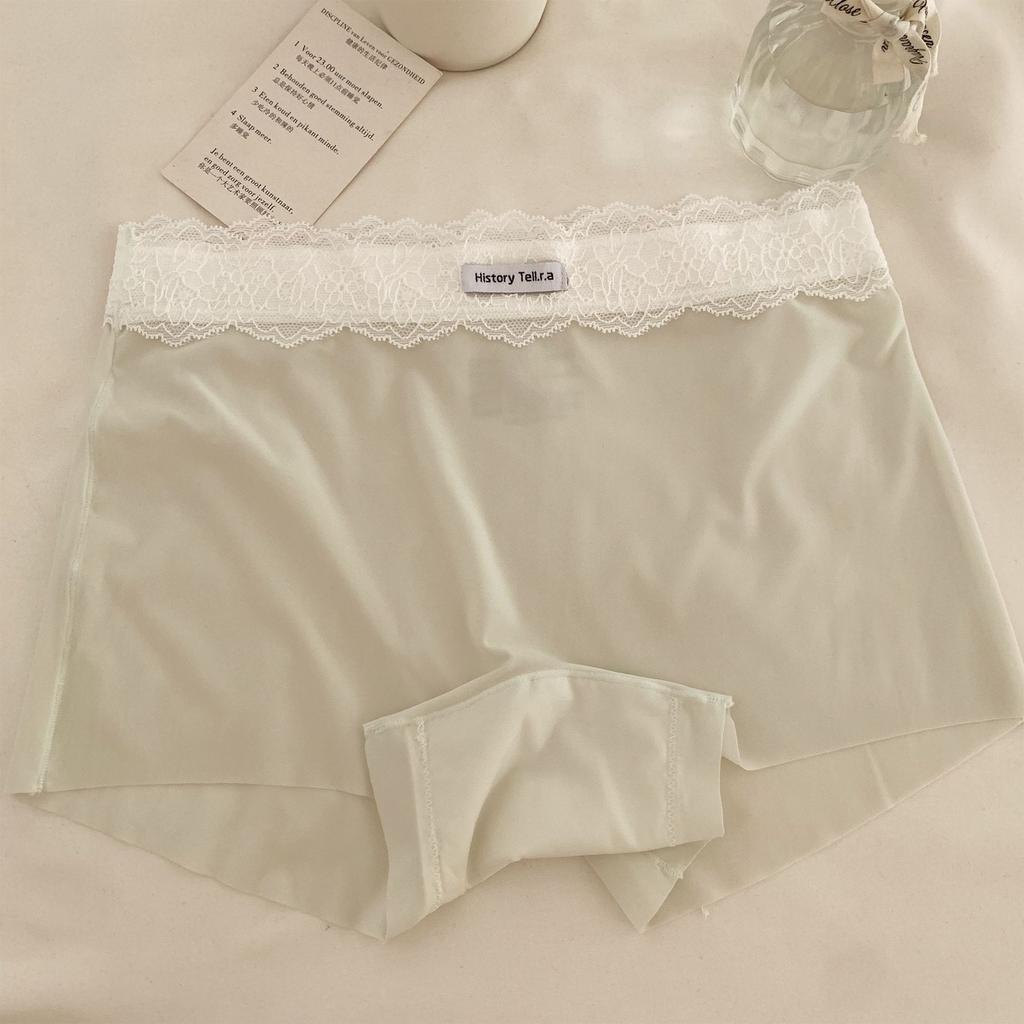 Women's New Summer 10A Antibacterial Pure Cotton Crotch Two In One Ice Silk Non Trace Anti Tarnish Safety Underwear