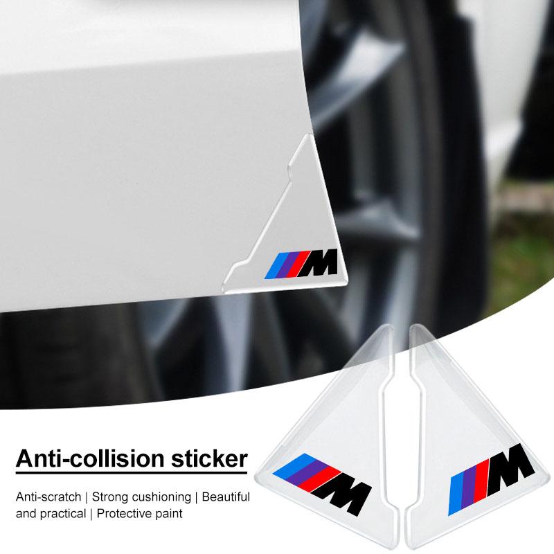 2Pcs Transparent Car Door Corner Cover Anti-Scratch Protection Sticker For BMW M E34 E36 E60 E90 E46 E39 F10 F20 F30 X5 X6 X1 M3 M5 M6 E71 F01 F02 F87