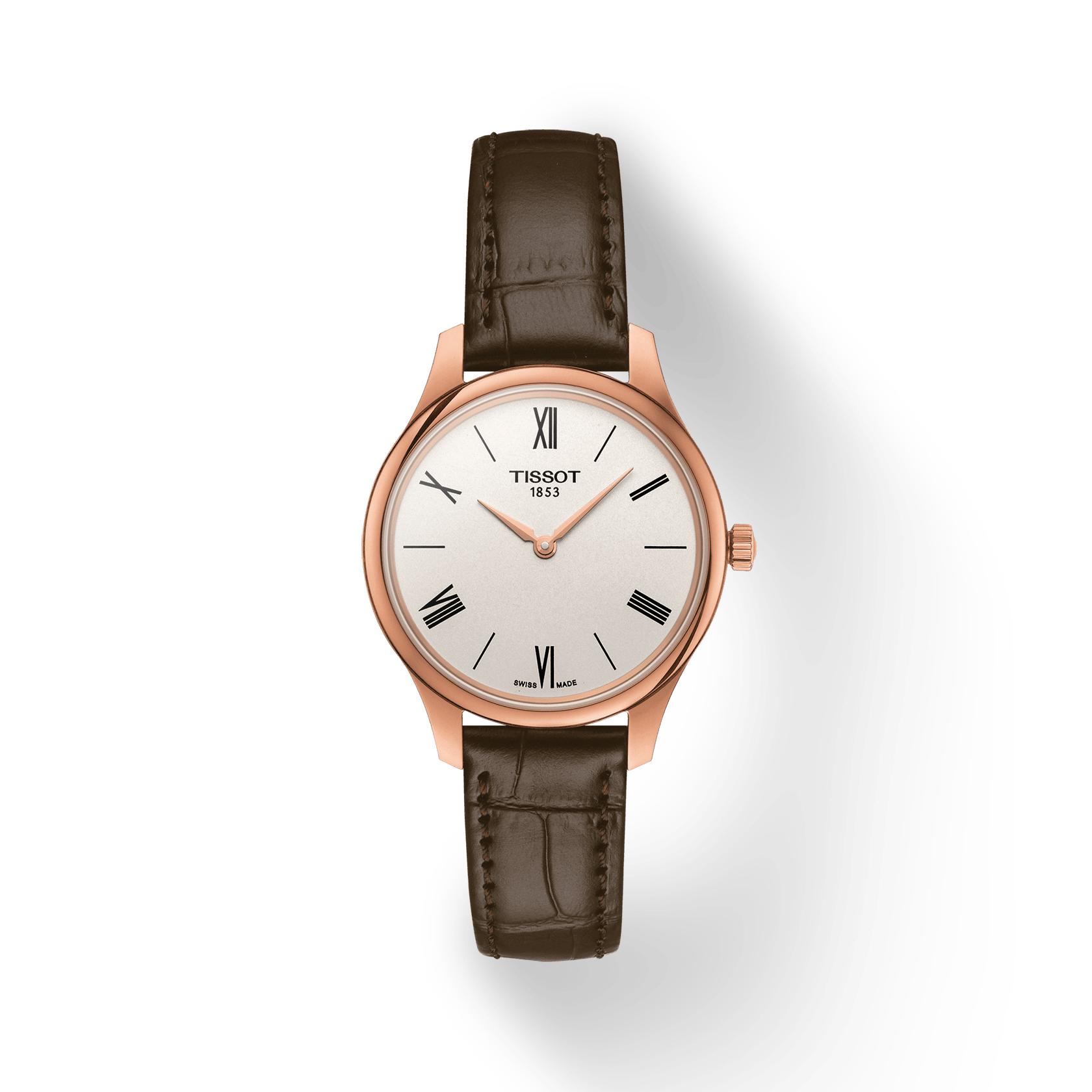 Tissot Leather Strap silver Dial Men s Fashion Watch T063.209.36.038.00 серебряный