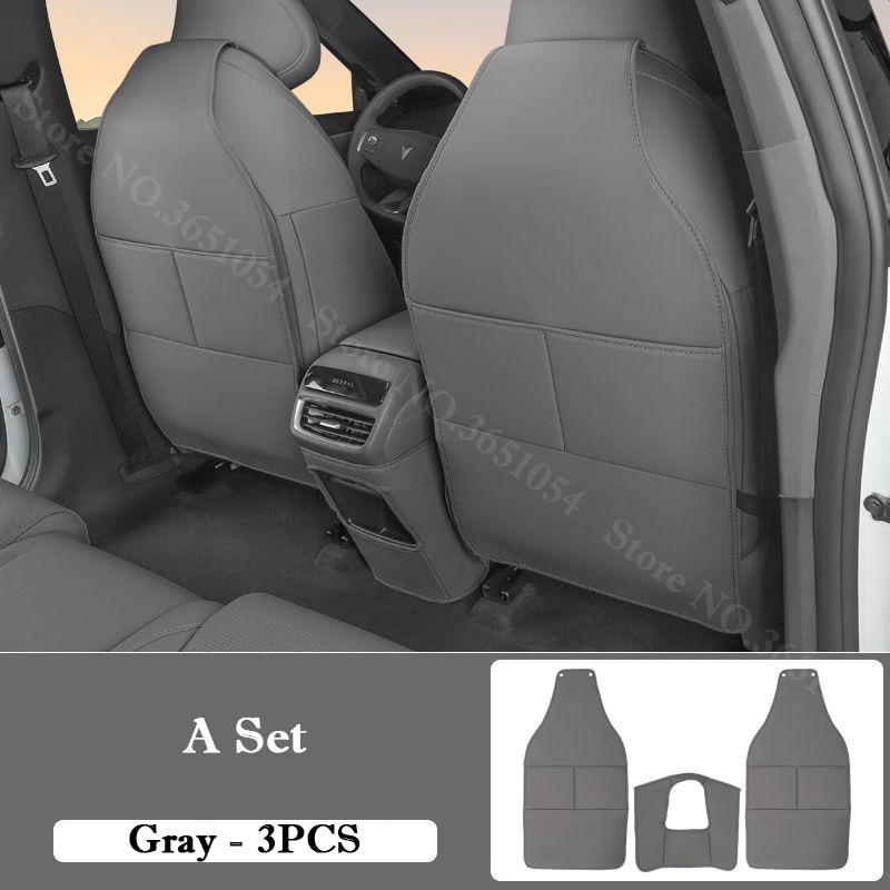 For Changan Deepal S05 2025-2026 Car Leather Seat Kick Mats Pad Rear Row Seat Protection Scratch Dirt Resistant Anti Kick Pad