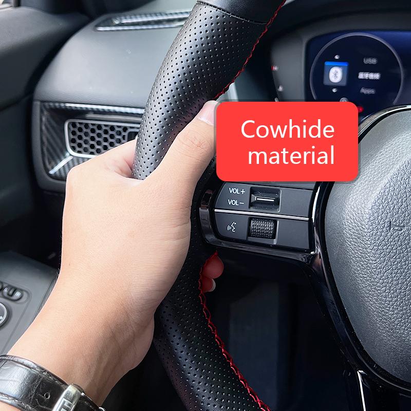 For HONDA Civic 11th Gen Accessories Steering Wheel Cover Crv Car Accessories Interiors Honda Accord Sport Trim