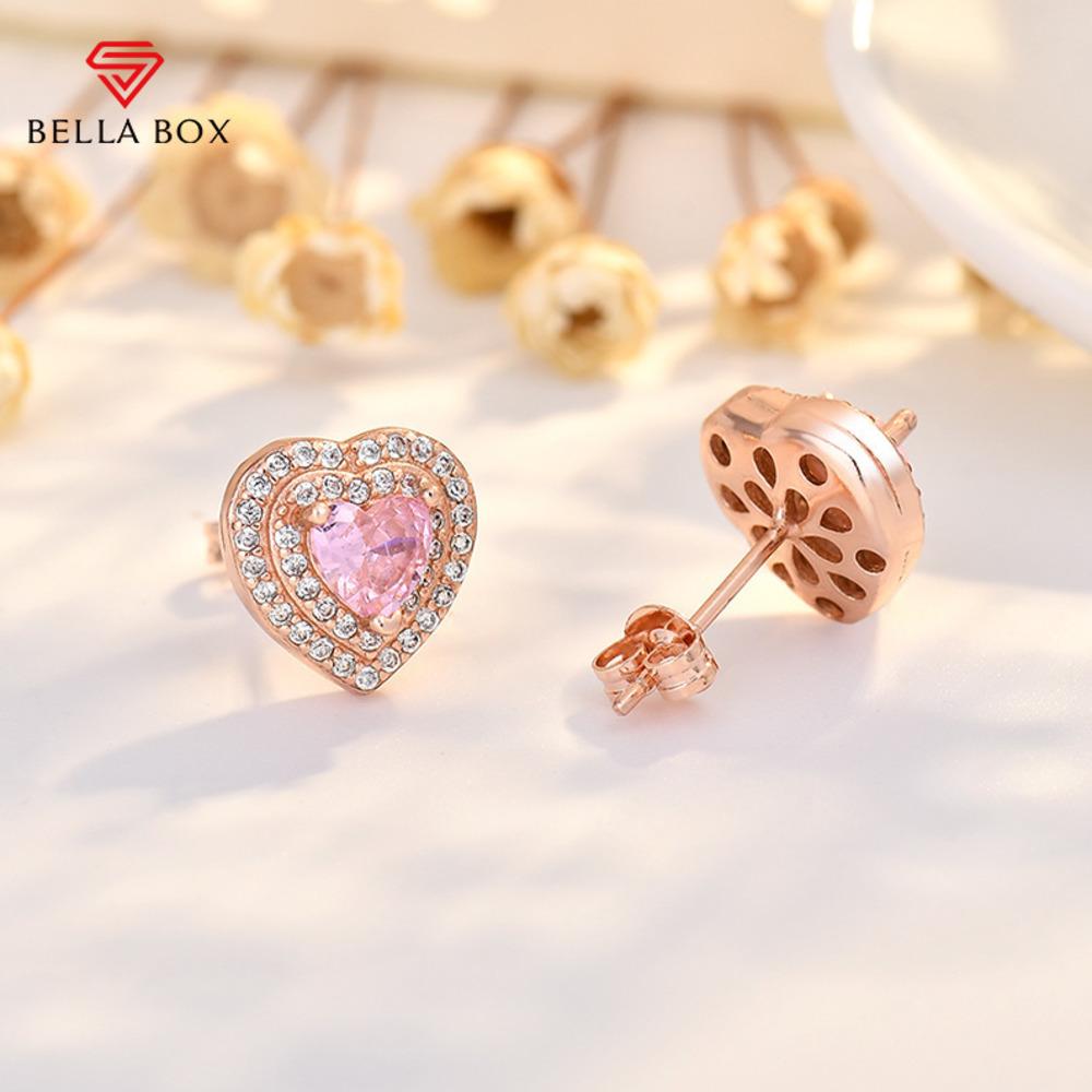 BELLA BOX The New S925 Sterling Silver Needle-shaped Ear Studs Are Designed To Nourish Ear Holes Without The Need To Remove Them While Sleeping