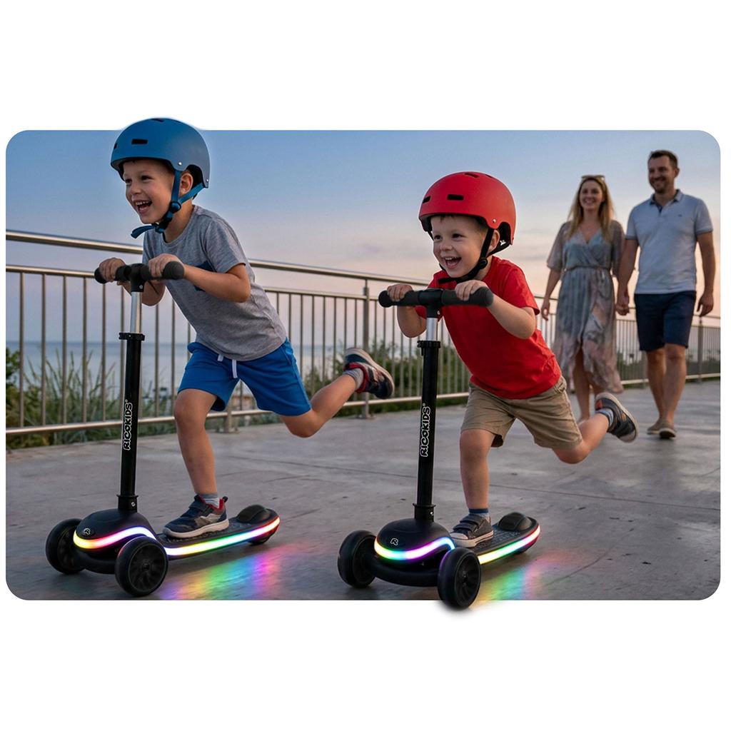 Ricokids Leddi Dreirad Balance LED Roller für Kinder