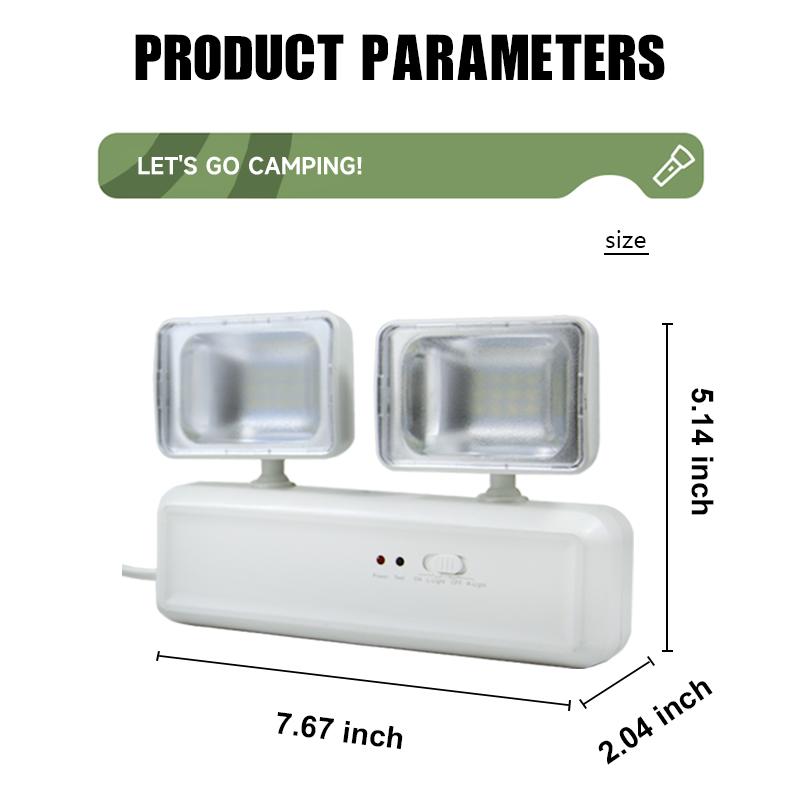 Hanging Wall Lamp Rotatable LED Wall-mounted Emergency Light Rechargeable Multifuctional Indoor Home Lamp for Power Outage