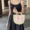 Daily travel personalized woven bow silk scarf women's handbag spring new shoulder messenger bag