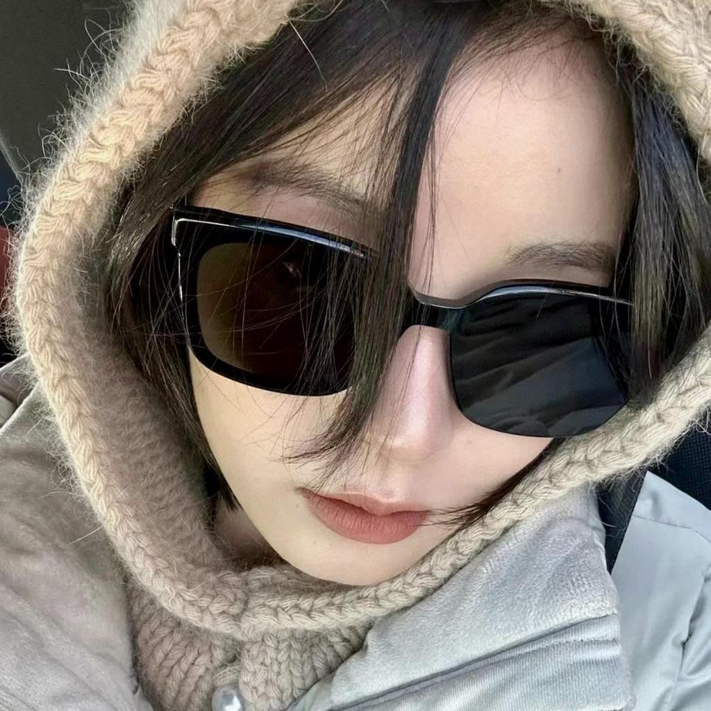 2024 Trendy GM Plate Sunglasses for Women, Slimming Korean Style, Xiaohongshu-Inspired, Dada Fashion, Void Aesthetic