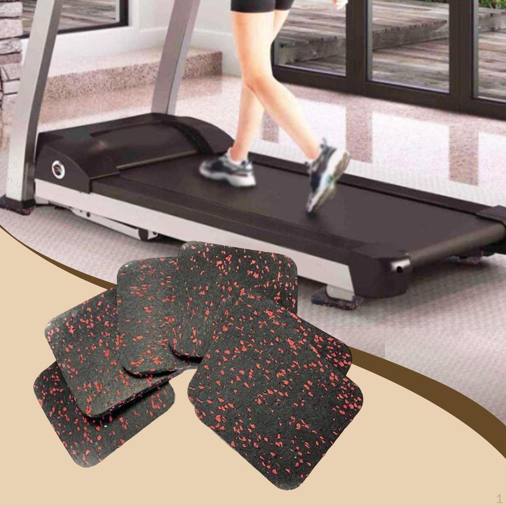 6 Anti-vibration Running Mats, Rubber Pads for Exercise Equipment, Static Pads.