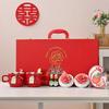 Elegant Ceramic Eternal Flower Wedding Tea Set