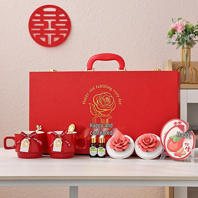 Elegant Ceramic Eternal Flower Wedding Tea Set