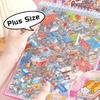 6-in-1 Miniature Landscape Sticker Collection Plus Size PET 3D Landscape Sticker Capybara Three-dimensional