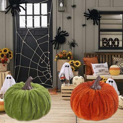 Decorative Velvet Pumpkins Create a Cozy Autumn Vibe for Your Home or Event