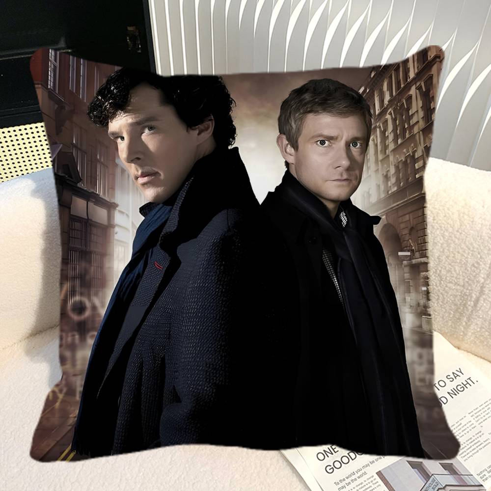 SSherlock HHolmes Pillow Case Square Pillow Bedroom Sofa Leisure Comfort Cushion Car Home Decoration