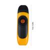 Atyhao Kazoo Musical Instrument, Kazoo, Playing Instrument, Mouthpiece with Curved Design, Adjustable Tone, with String, Yellow, ABS Material