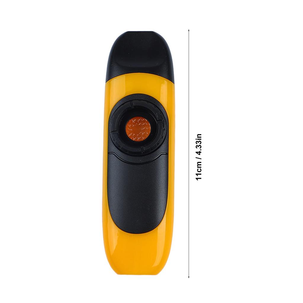 Atyhao Kazoo Musical Instrument, Kazoo, Playing Instrument, Mouthpiece with Curved Design, Adjustable Tone, with String, Yellow, ABS Material
