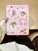 Pink Dessert Bunny iPad Pro 2021 Protective Case with Heart Design