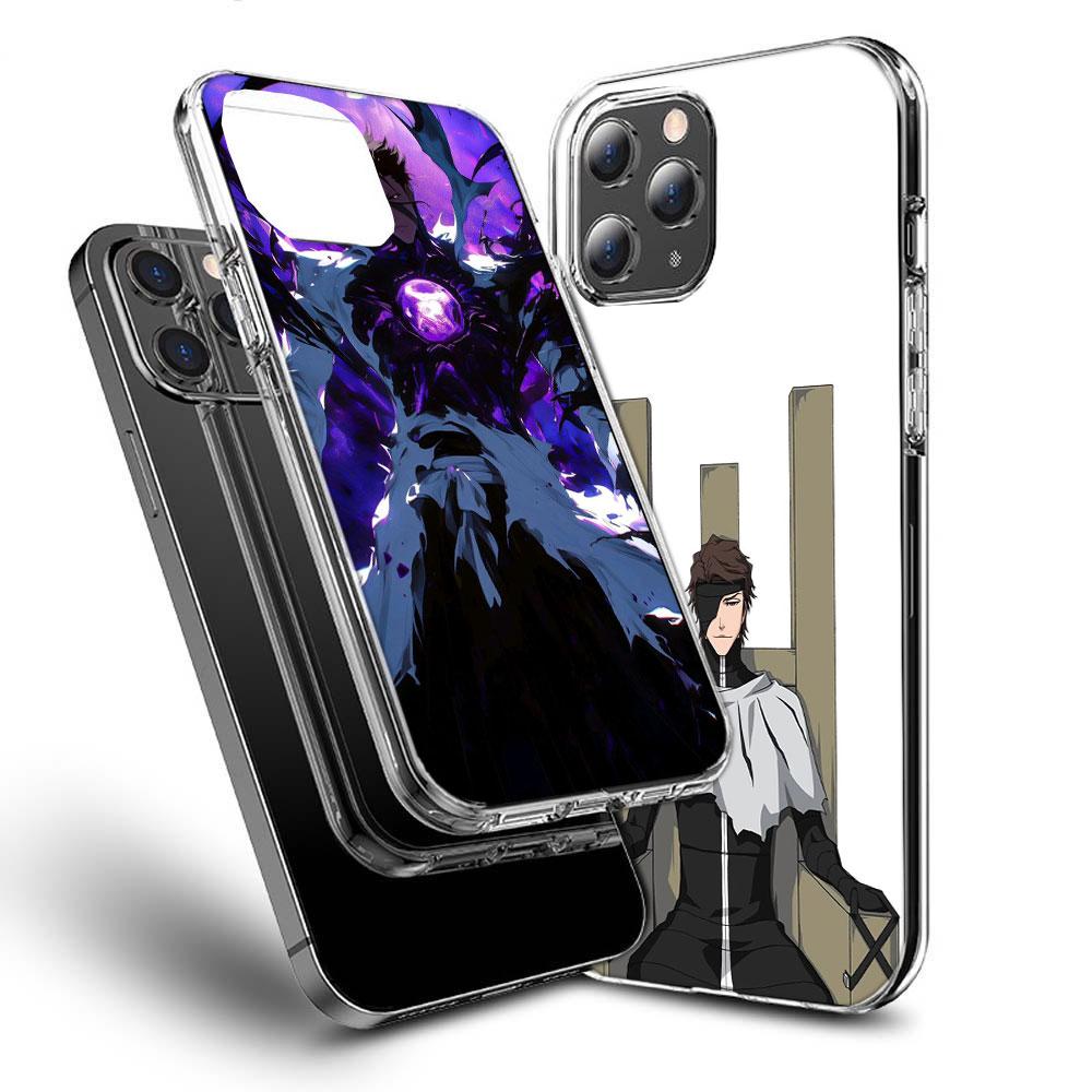 Bleach Aizen Sousuke Phone Case For Iphone 16E 15 Pro 14 Plus 17E 16 17 Pro Max Air 11 12 13 Mini Shockproof Capa Cute Cover