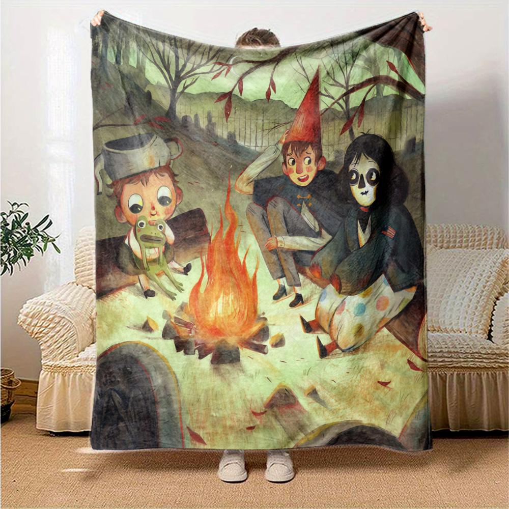 Over the Garden Wall Flannel Blanket, High quality Comfortable for All Seasons, Home Decor, Warmth and Comfort