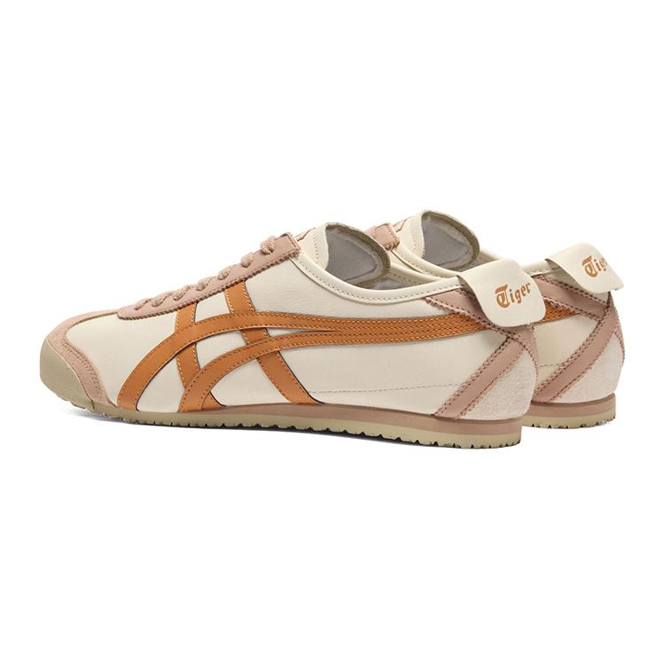 

Новые дышащие кеды с низким верхом унисекс Onitsuka Tiger MEXICO 66, бежево-оранжевые, 1183C102-204 39.5