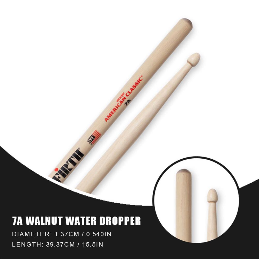 Beginners Drumsticks 5A/7A Professional Wooden Drum Sticks Wood Tip Drumsticks American Hickory Drumstick Percussion Accessories
