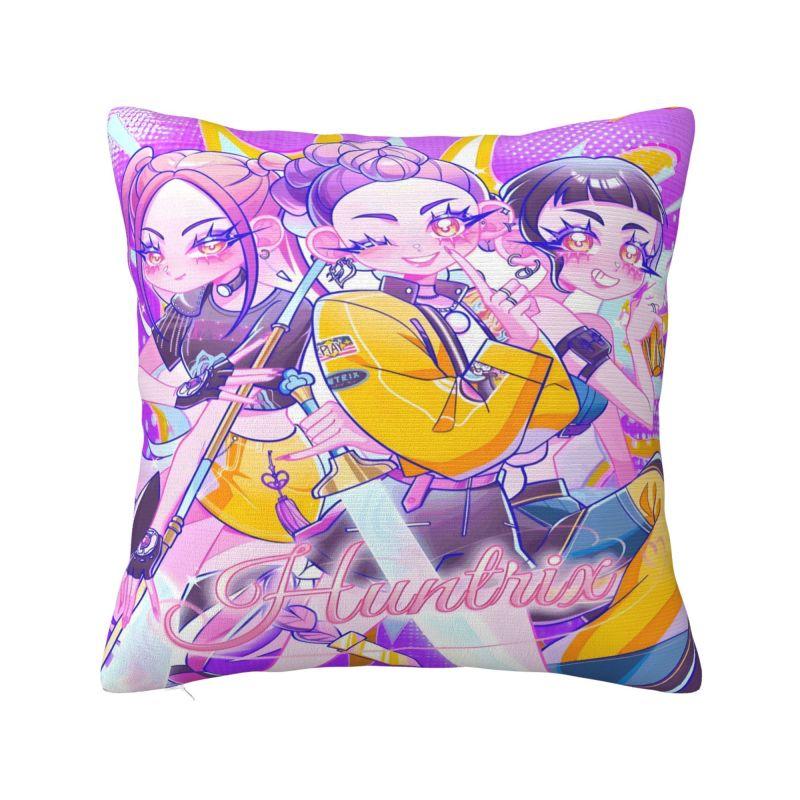 Vlastní povlak na polštář v severském stylu Kpop Hunter Demons 40x40cm Polyester Huntrix Povlak na polštář na pohovku Čtvercový povlak na polštář