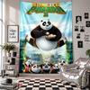 Nástěnná tapiserieKung Fu Panda Umění Závěsná látka Dekorativní kryt pozadí pro výzdobu místnosti