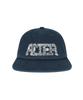 ALTER STUDIO Washed Zigzag Logo Cap_Navy