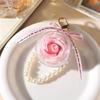 1Pcs Fashion Colorful Fairy Forever Rose Flower Keychains Lover Key Chain Jewelry Flower Hanging Keychain Romantic Gifts