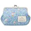 Gamaguchi cosmetic pouch Hello Kitty adult cute Sanrio character Liberty floral makeup stylish made Japan Cyalel Yahata (Primrose Meadow (Blue))