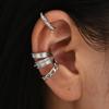 9Pcs/Set Simple Metal Non-Piercing Ear Clip Earrings for Women Shiny CZ Stone Fake Piercing Ear Cuff Daily Wear Party Zircon