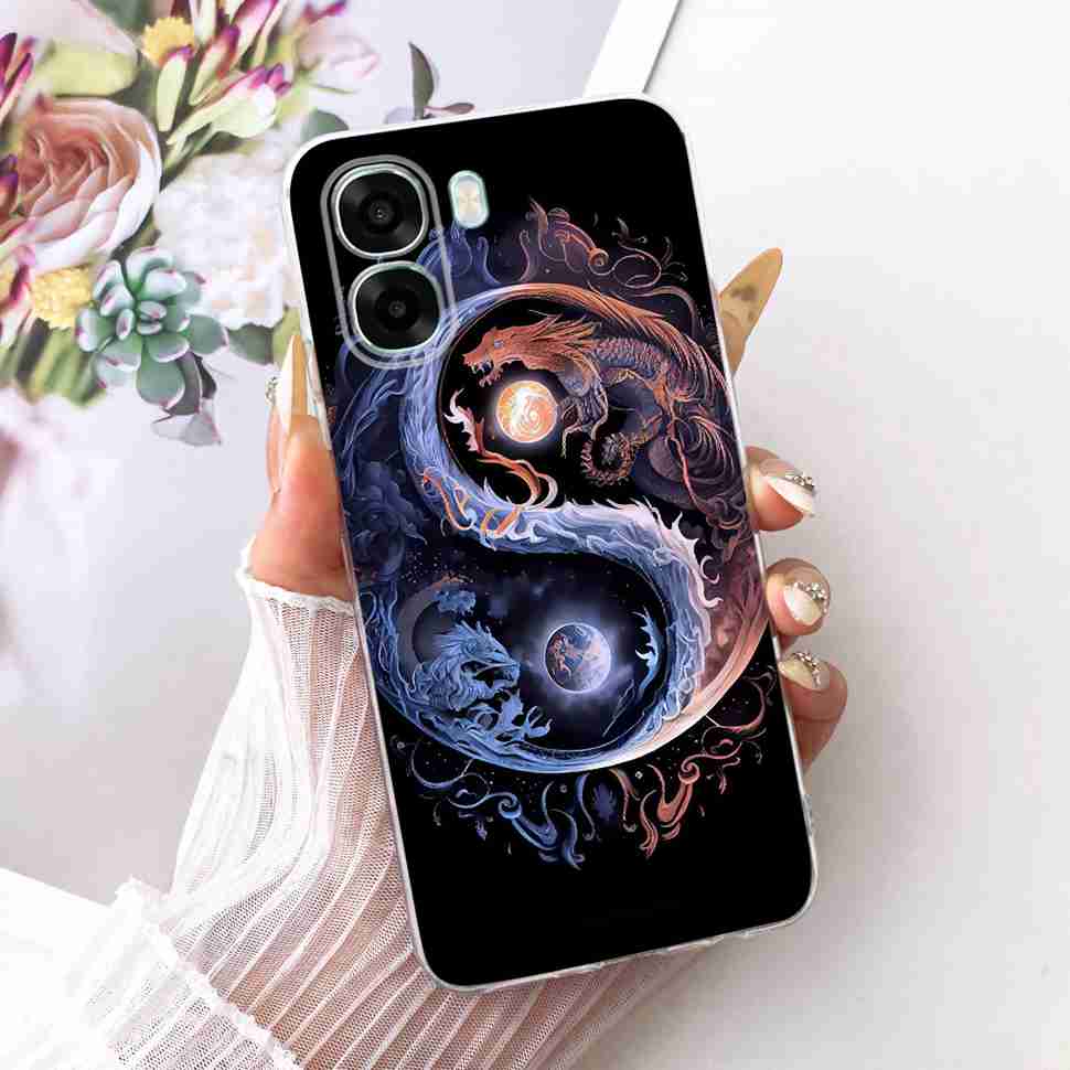 For Oppo A6x 5G Casing CPH2823 Soft Silicone Cat Dragon Cartoon Cover For Oppo A 6x A6 x A6x 5G Phone Cases Protectors Funda