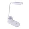LED Desk Lamp Touch Control Flexible Arm Small Table Light with Wireless Charger Pen Holder for