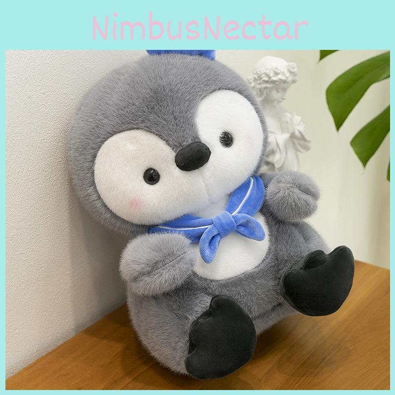 Bow Tie Fish Penguin Plush Toy Animal Stuffed Doll Cute Decoration Kids Gift
