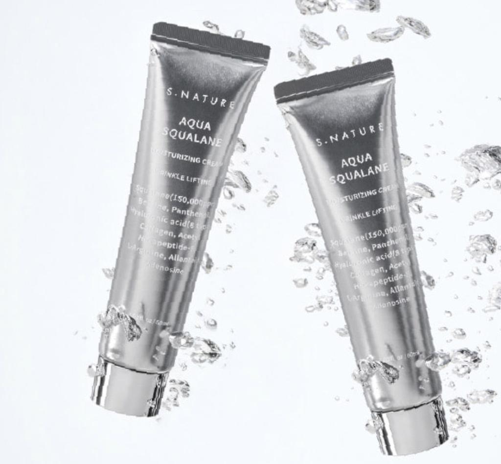 S.NATURE Aqua Squalane Moisture Cream Deep Hydration Nourishing 80ml Korean Skincare Daily Moisturizer