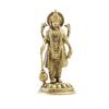 Ashtadhatu 8 Metals Made Shri Narayan Standing On Round Base Brass Idol, Gold