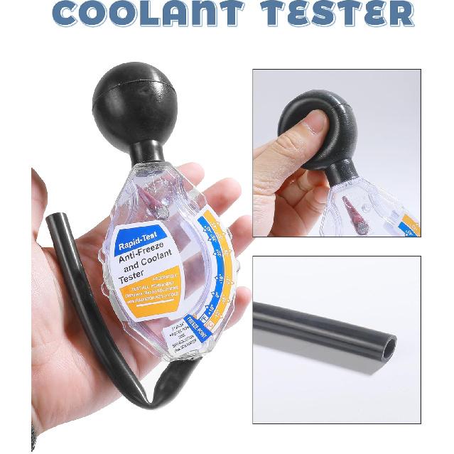 Coolant Tester,Professional Automotive Tool Dial Type Battery Liquid Densitometer,Car Accessories Antifreeze Hydrometer And Coolant Tester Accessory