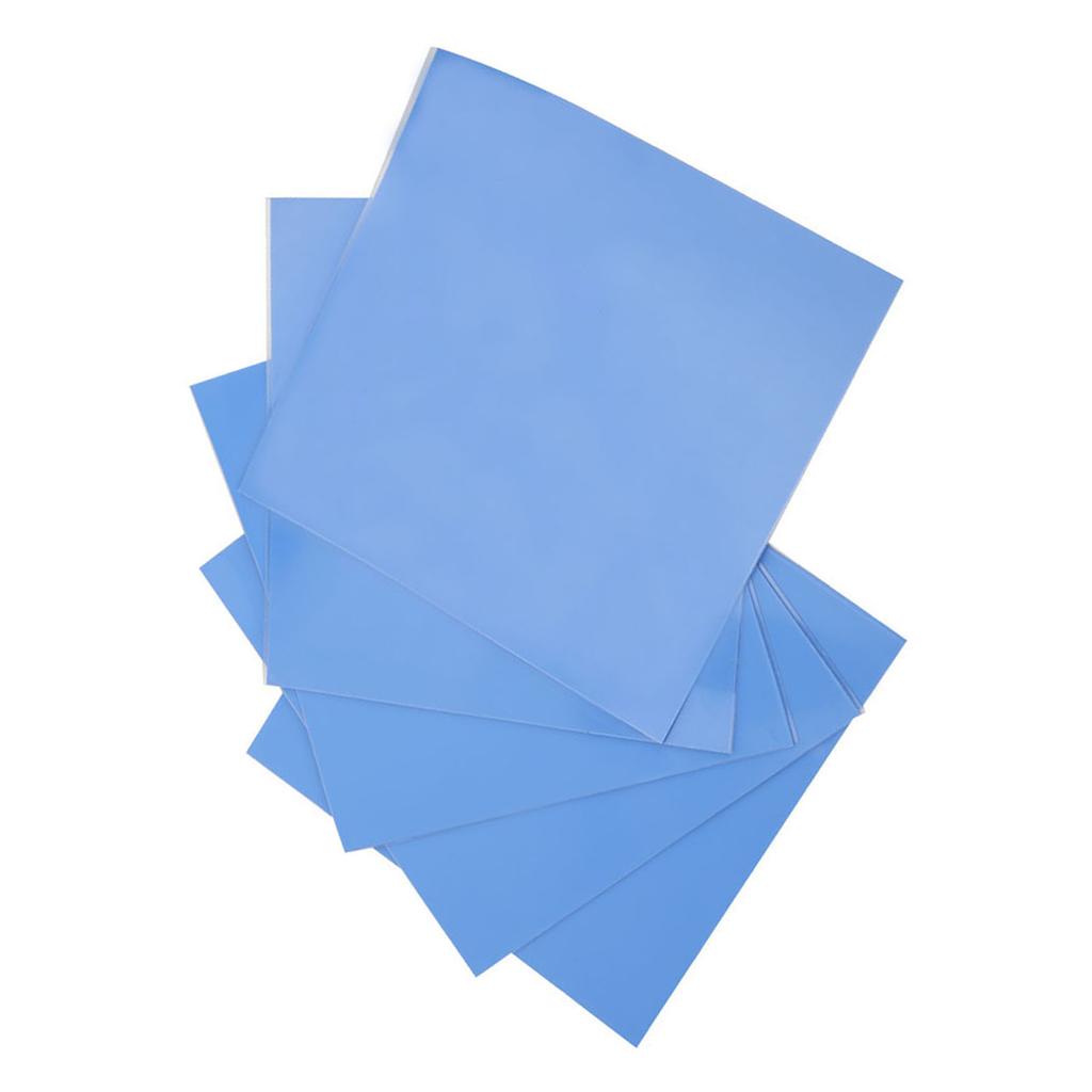 5 Pcs Silicone Thermal Conductivity Pad CPU GPU Heat Conduction Sheet 100x100x0.5mm 1.5w M K