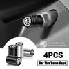 4pcs Car Wheel Tire Valve Caps Air Stem Cover For MG HS ZST ZS Rx5 MG3 MG5 MG6 MG7 GT GS Hector ZX EZS EHS Electric Marvel Pilot Q8