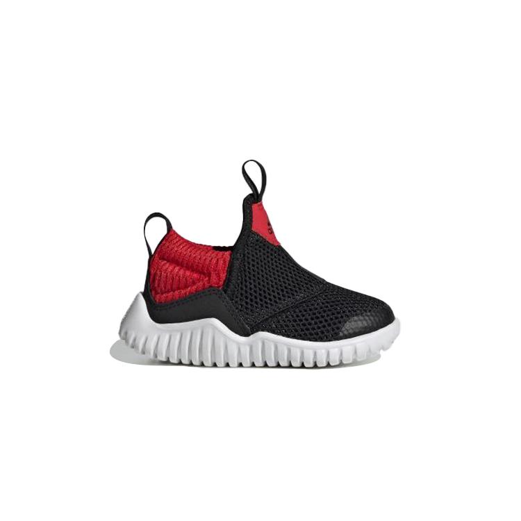 adidas Rapidazen I Slip Resistant Abrasion Resistant Low Top Toddler Shoes Black Red Infant And Toddler EE9327