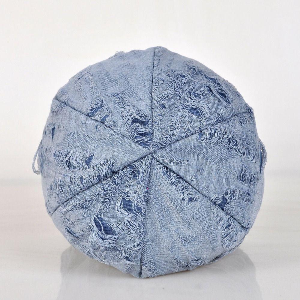 Thin Hair Caps Holes Pullover Hat Soft Knitted Hat  Streetwear