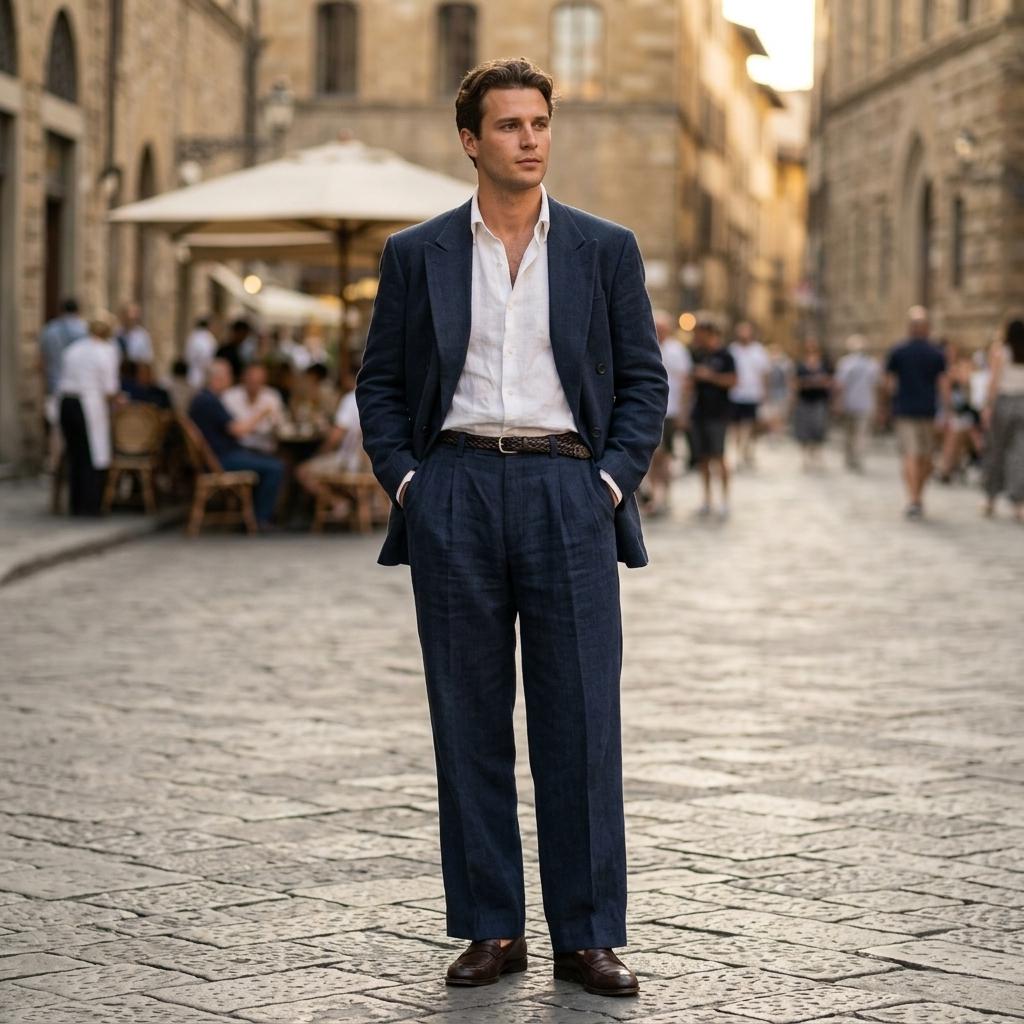 Lanvin Setup semplice Uomo blu navy usato