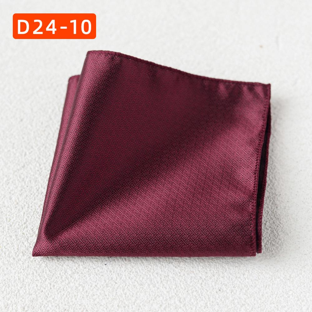 Striped Polyester Silk Pocket Square for Wedding or Business