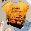 Women's Casual Halloween Printed Short Sleeve T-Shirt Top
