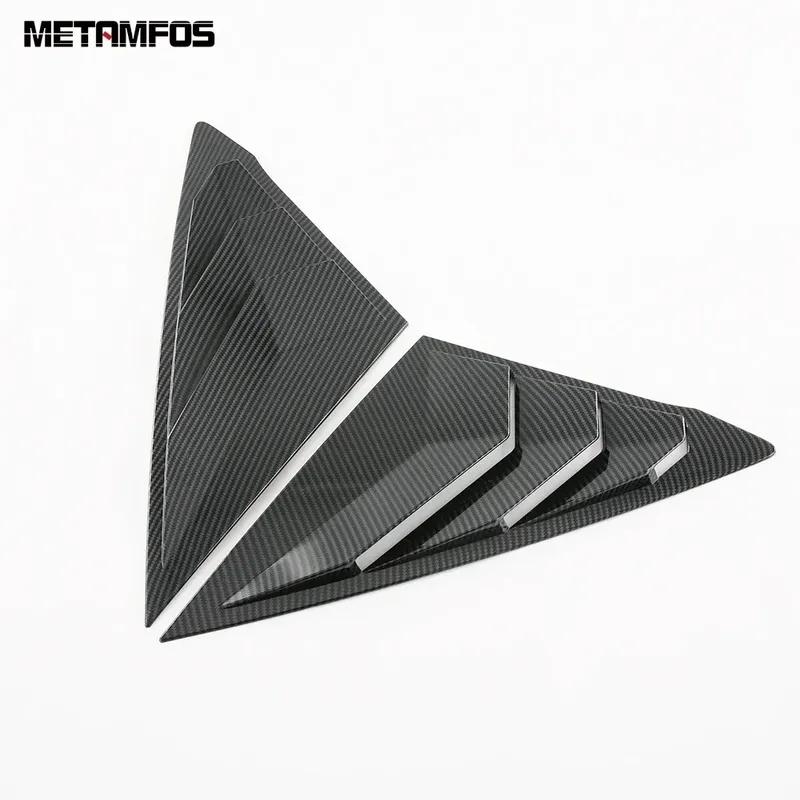 Rear Window Side Vent Louver Shutter Cover Trim For Honda Civic 11th Integra Sedan   2024 2025 Carbon Fiber Accessories