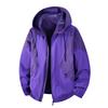 Men's Casual Workwear Hooded Jacket, Color-blocked Zipper Pocket Coat, Waterproof And Windproof Down Jacket