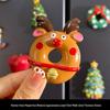 Magneti per Frigorifero di Natale Carini in Resina 3D: Pupazzo di Neve, Albero, Omino di Pan di Zenzero - Adesivi Magnetici Festivi per Decorazione.
