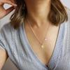 Sterling Sunflower Pendant Necklace Women Delicate Cross Chain Choker Elegant Floral Jewelry Gift