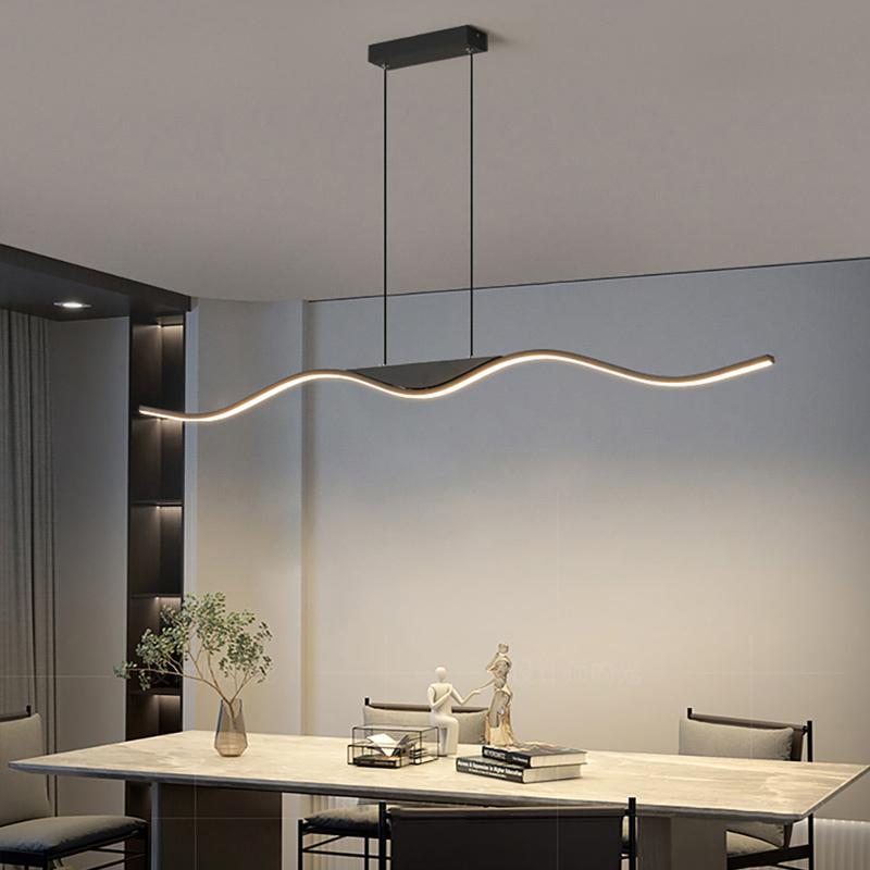 Nordic LED Pendant Light For Dining Living Room Bedroom Home Decoration Art Line Indoor Lighting Hanging Lamp Restaurant Fixturs