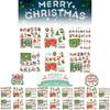 Colorful Acrylic Christmas Gift Blind Box Diy Diamond Painting Keychain Set 15 Pieces