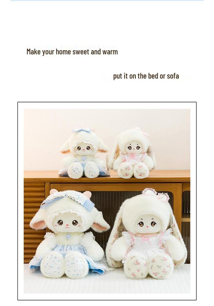 Cute Nina Little Sheep Plush Toy - Heart Princess Rabbit Birthday Gift