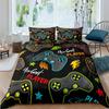 Copripiumino Fashion Gamer 2/3 Pezzi Set Biancheria da Letto Misura King Queen Singolo Bambini Ragazzi Ragazze Gioco Morbido 2/3 pezzi Copripiumino in Poliestere